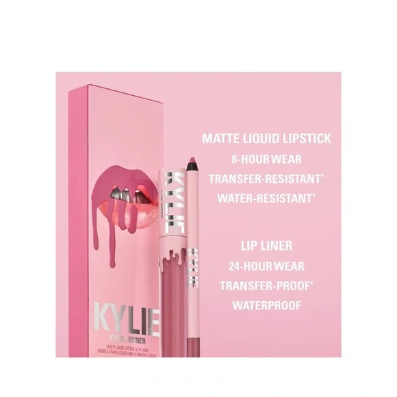 Kylie Cosmetics Lip Kit – Shade 300 Koko K | Matte Liquid Lipstick & Lip Liner - Picture 5 of 8